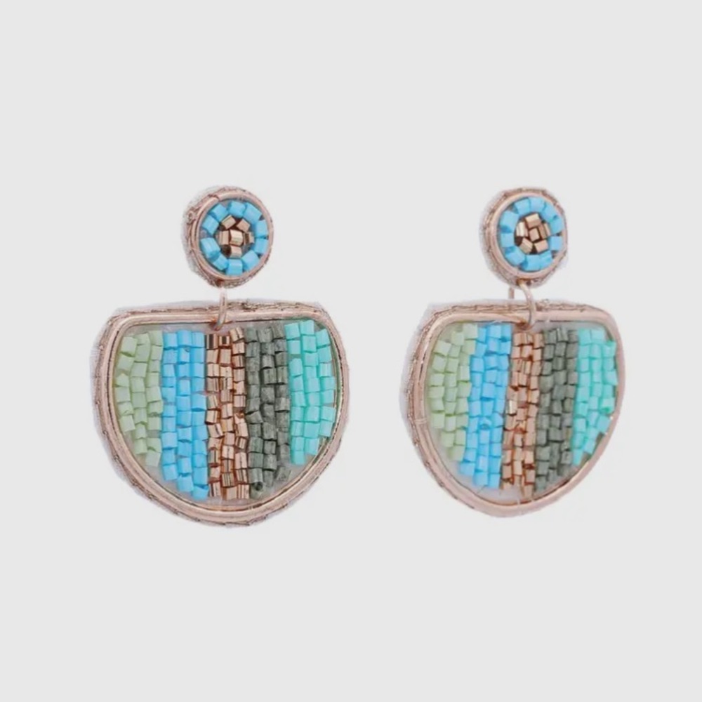 Beaded dangle earrings